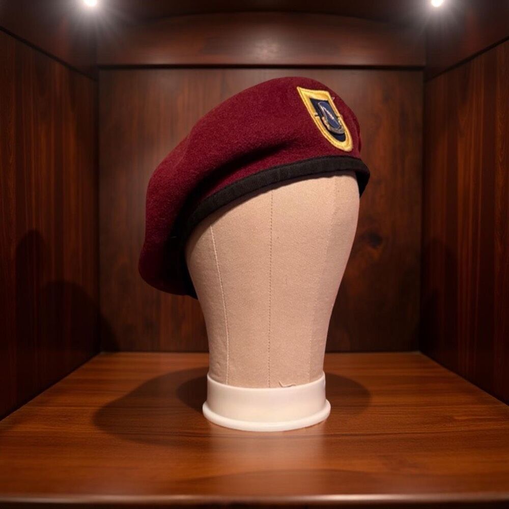 504th Infantry Regiment Baggy Pants Airborne Forces Red Wool Beret